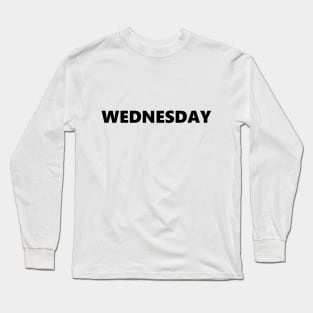Wednesday White Shirt Long Sleeve T-Shirt